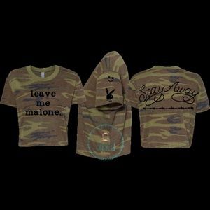 Leave me Malone cropped tee